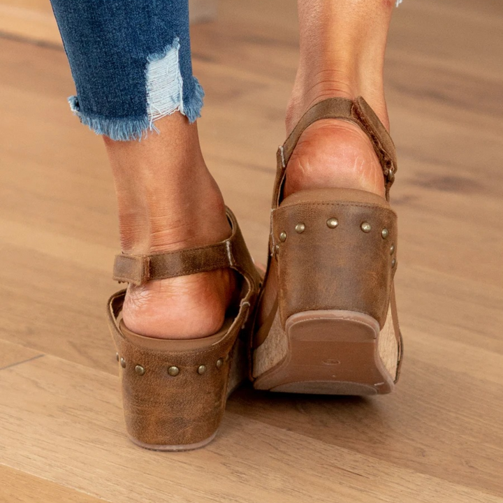 Makrina - Comfortable Wedge Heel Sandals