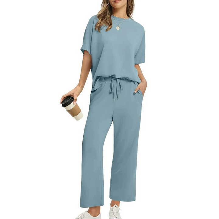 Shirona - Casual Top and Pant Two Piece Set