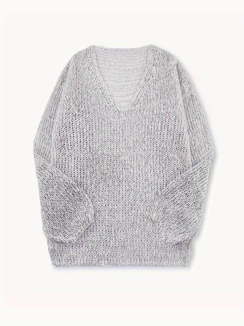 Lital - Elegant Soft Sweater With V-neck