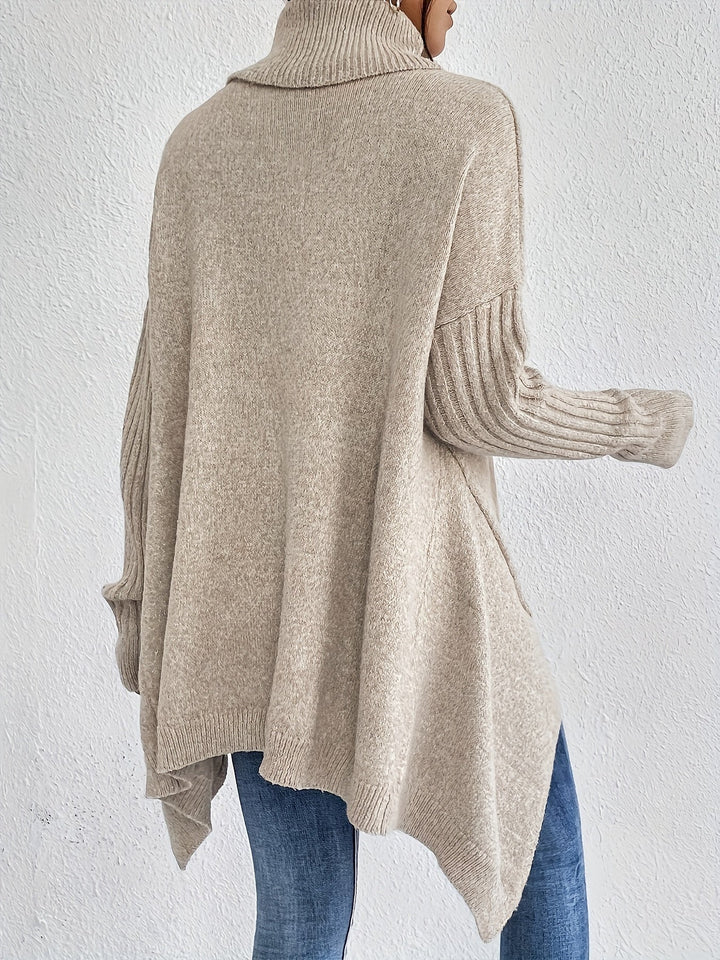 Tahlia - Matthias - Casual Asymmetrical Hem Hooded T-Shirt