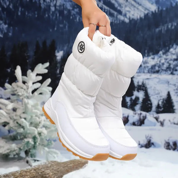 Neria - Snow Boots With Side Zipper
