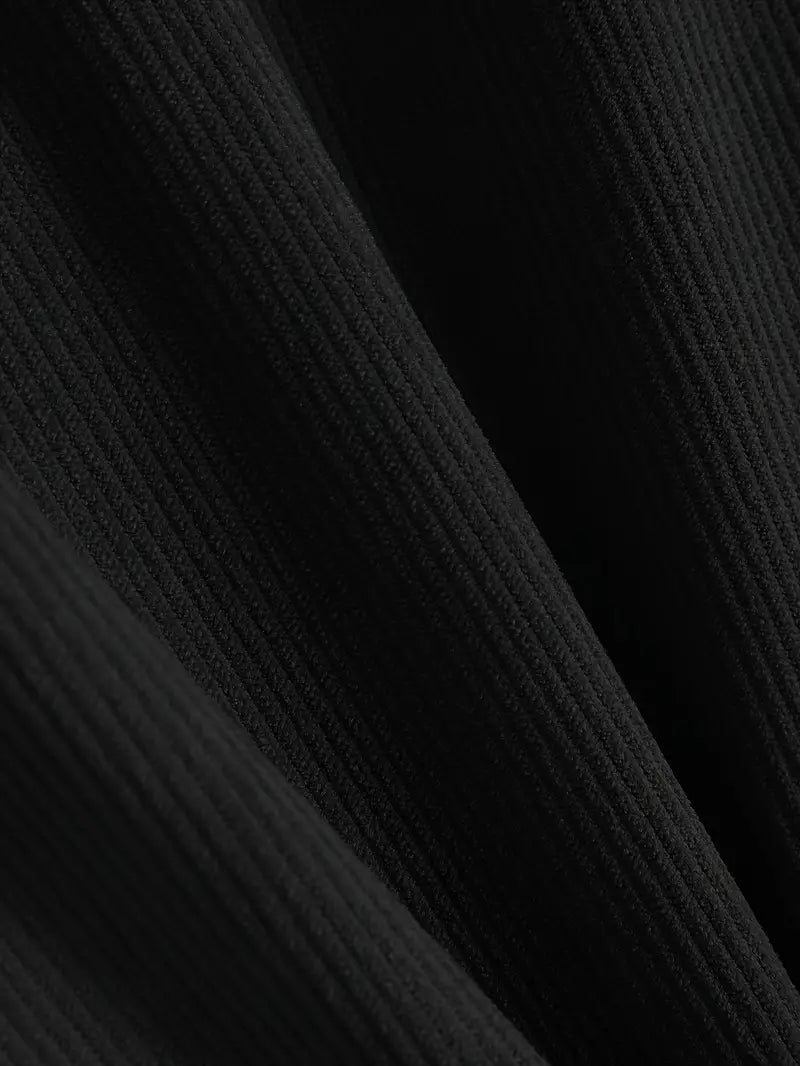 Costas - Corduroy Textured Zip-Up Hoodie