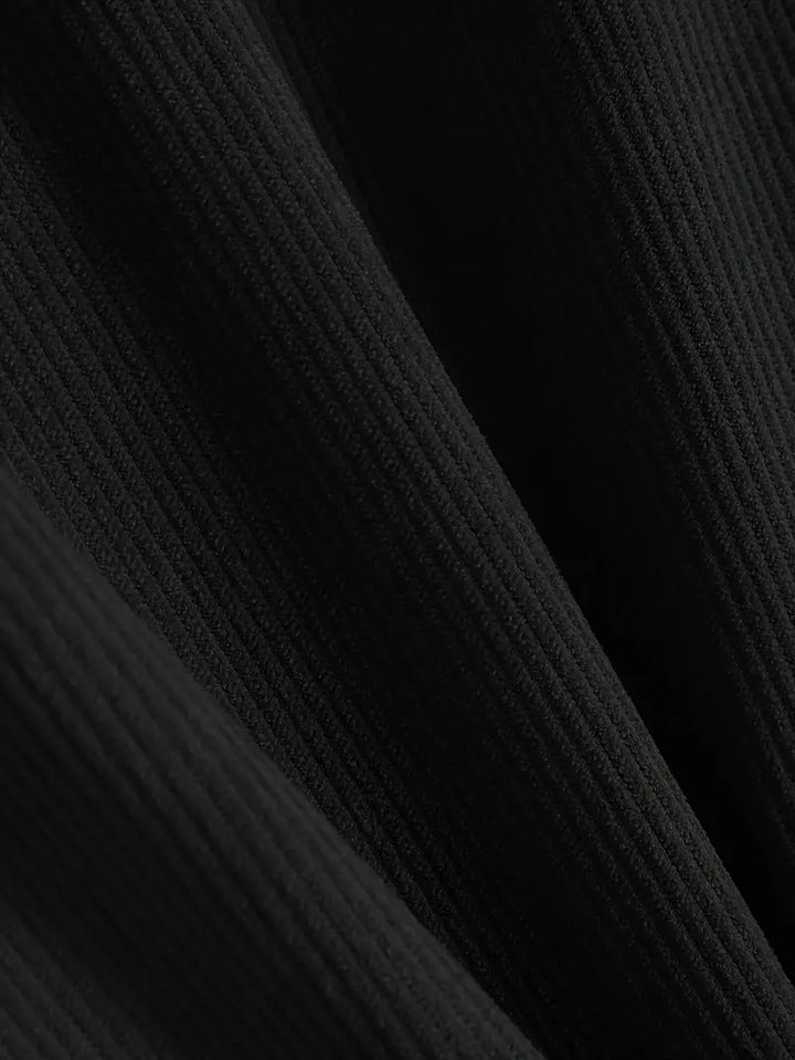 Costas - Corduroy Textured Zip-Up Hoodie