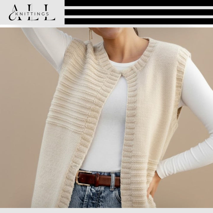 Zaneetitha - Sleeveless Round Neck Layering Vest