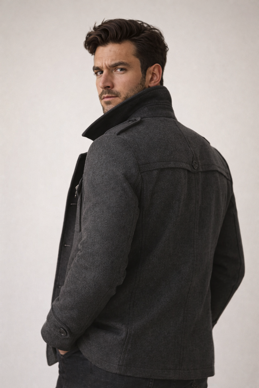 Mykhailo - Winter Overcoat With Zipper
