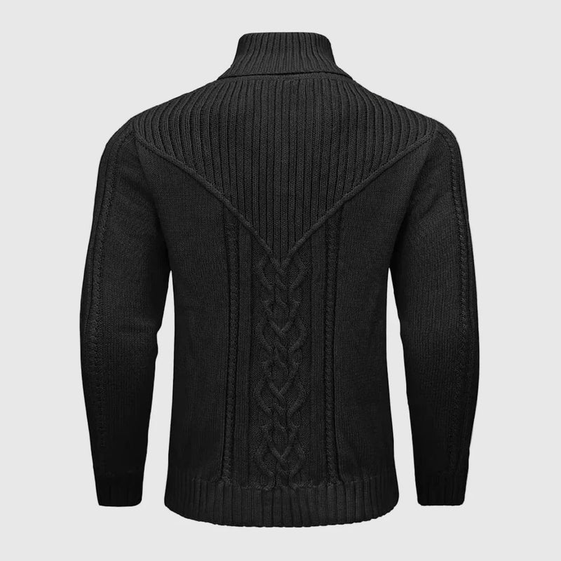 Gregorio - Knitted Swaeter With Shawl Collar