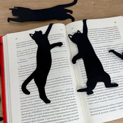 KittyMark -  Metal Bookmarks in the Shape of a Cat