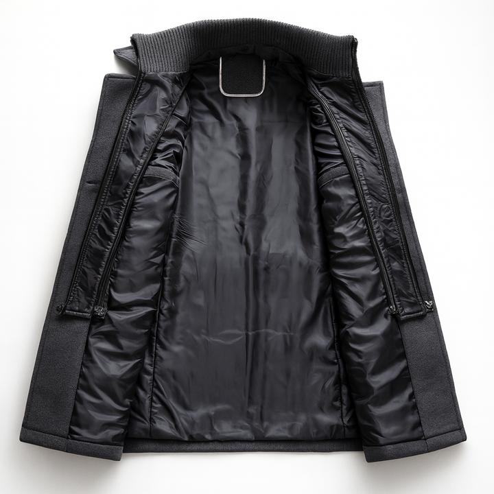 Mykhailo - Winter Overcoat With Zipper