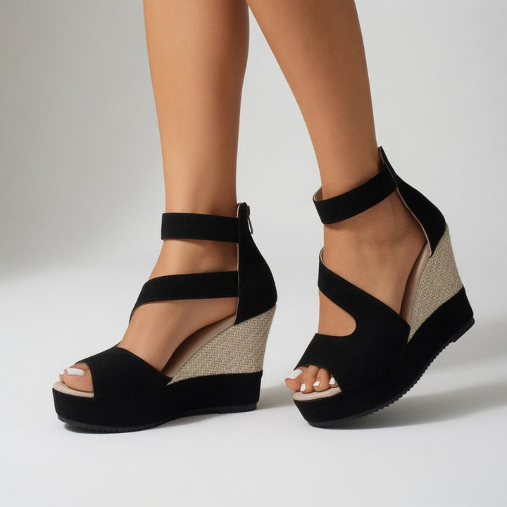 Madoka - Wedge Sandal With Elastic Strap