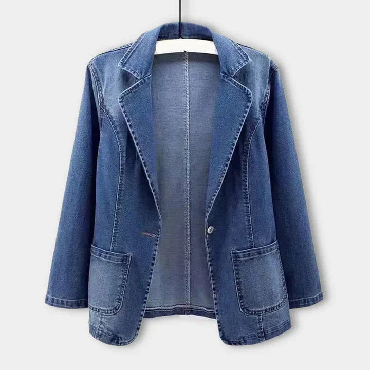 Enara - Fluid Denim Jacket With Pockets