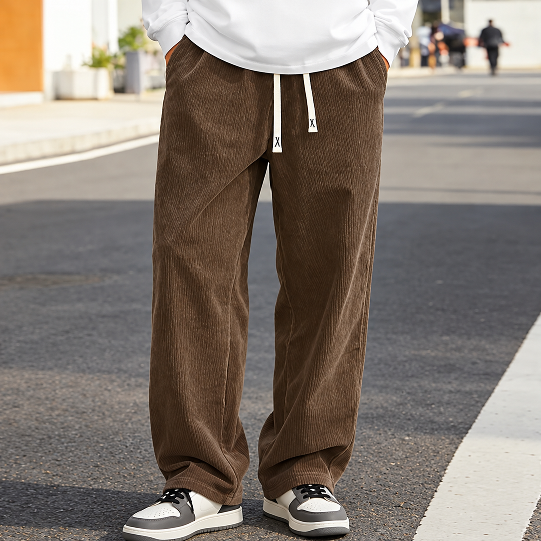 Lovis - Wide-Leg Drawstring Pants With Pockets