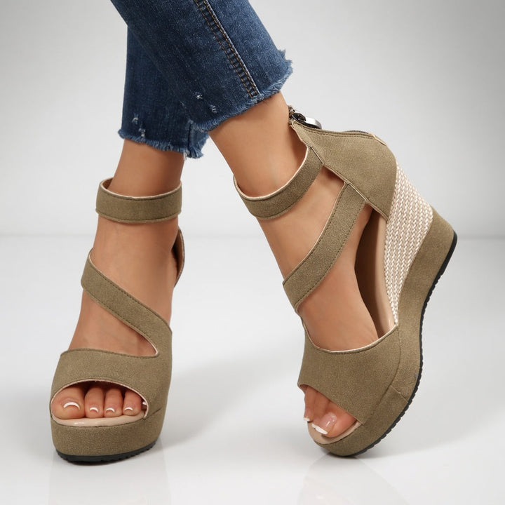 Madoka - Wedge Sandal With Elastic Strap