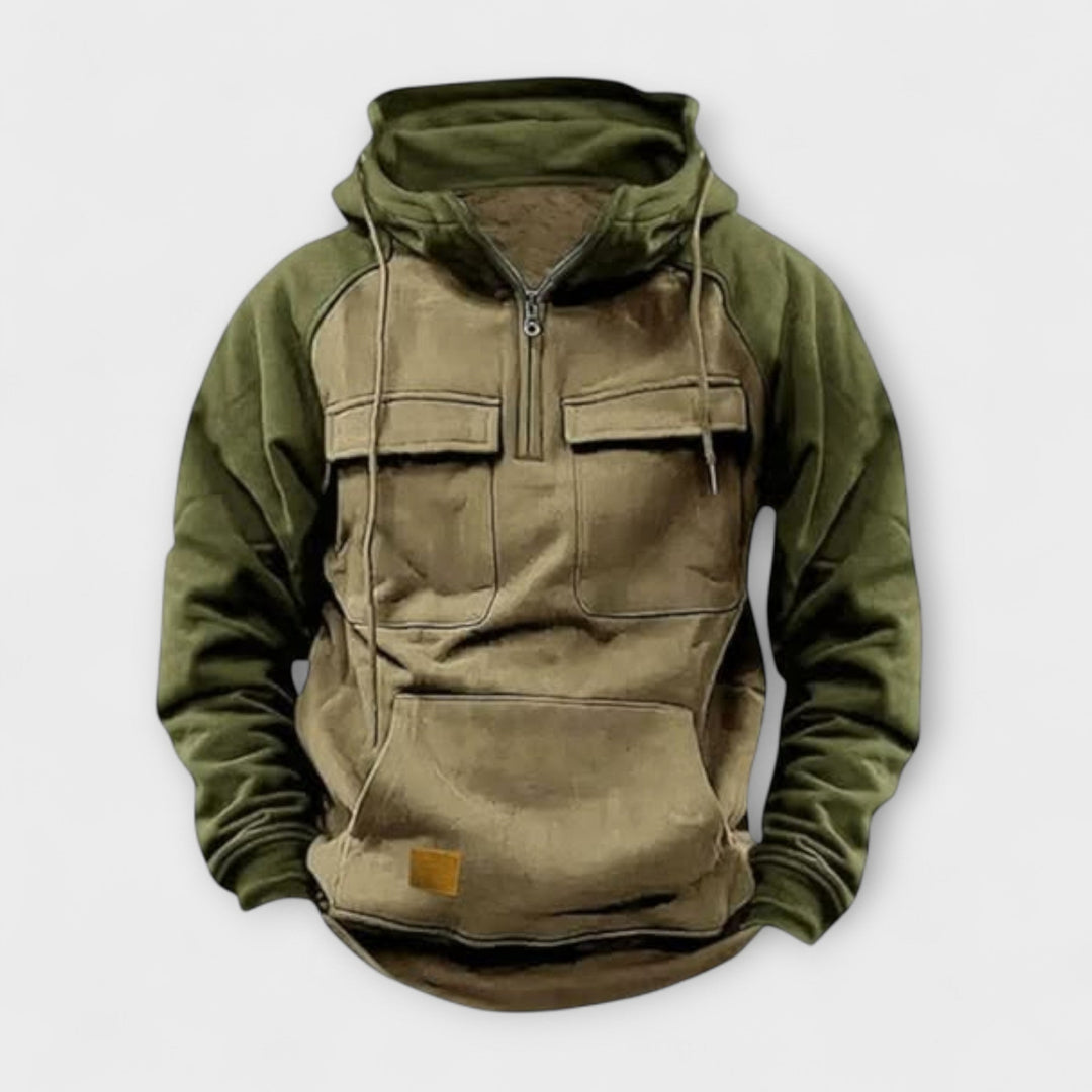 Sheldon - Casual Long Sleeve Hoodie With Front Pocket