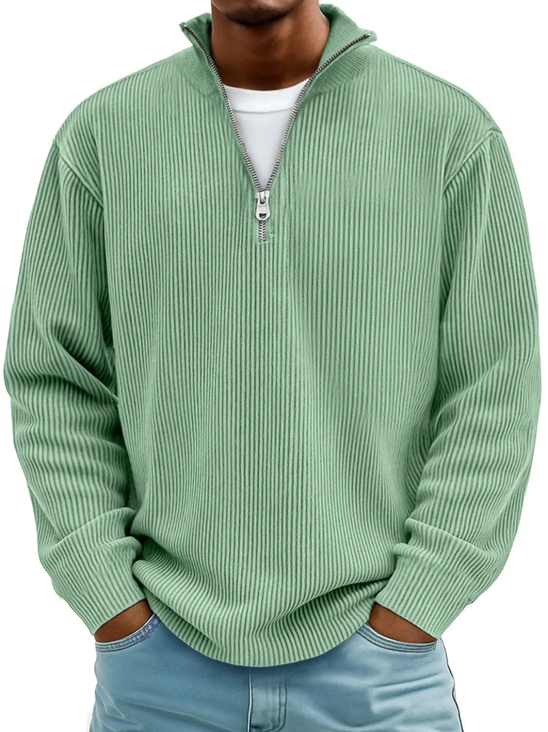 Keanu - Long Sleeve Half Zip Sweater