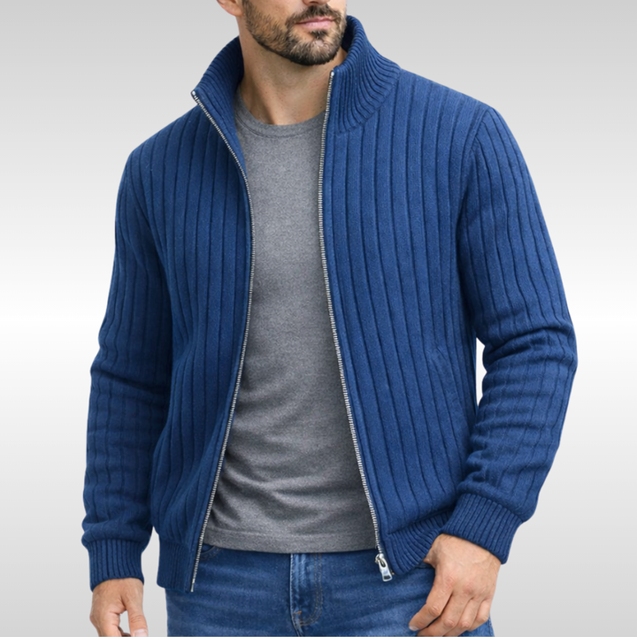 Roald - Classic Knitted Cardigan With Zipper