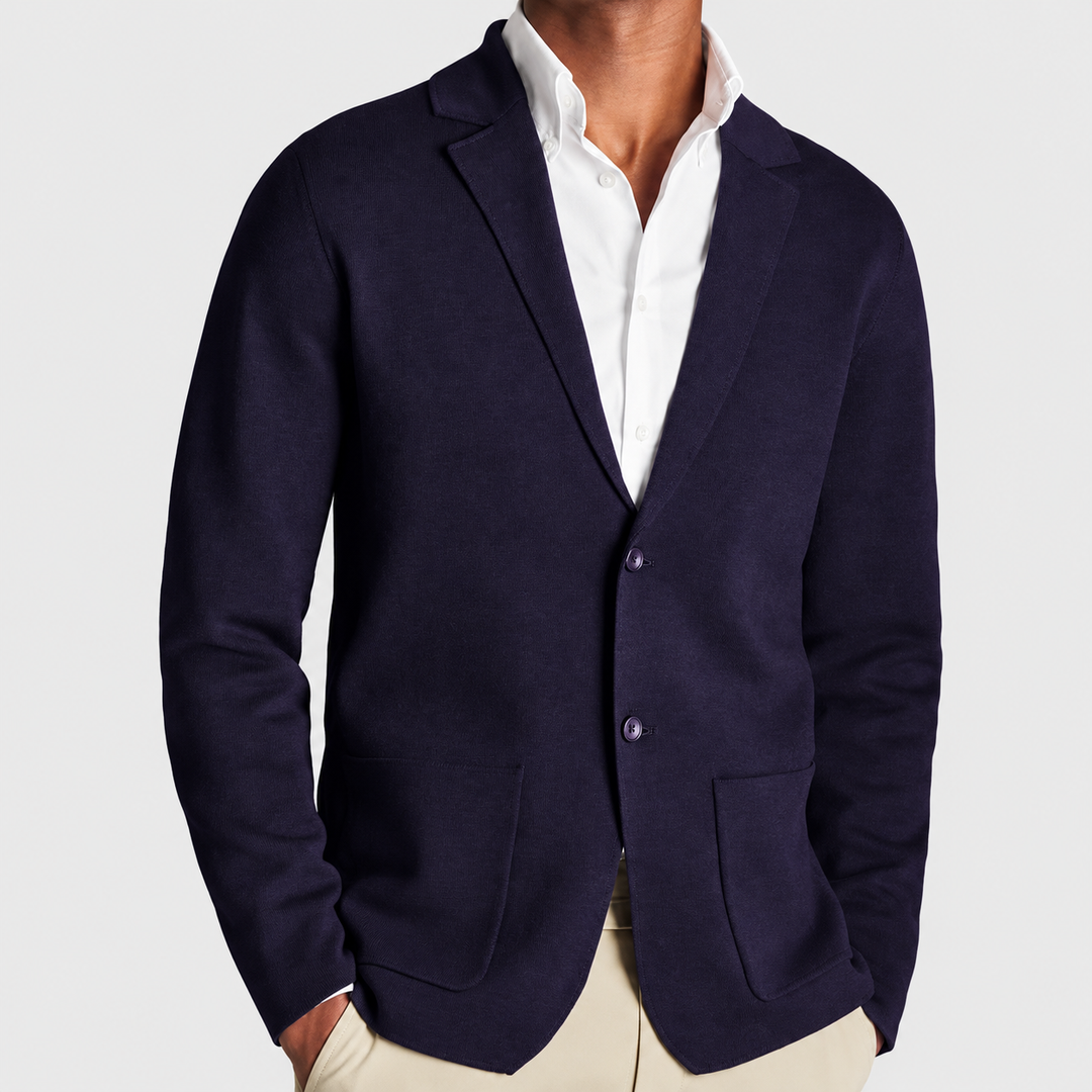 Viktis - Knitted Blazer With Patch Pockets