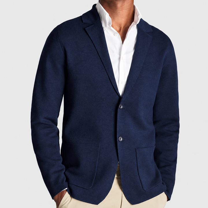 Viktis - Knitted Blazer With Patch Pockets