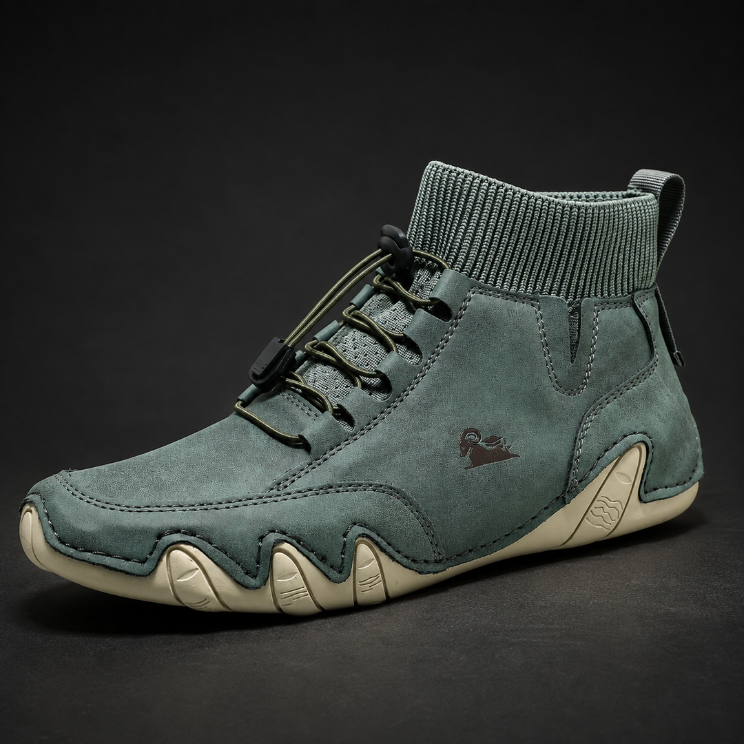 Pufioshield - Leather Lace Up Sneakers
