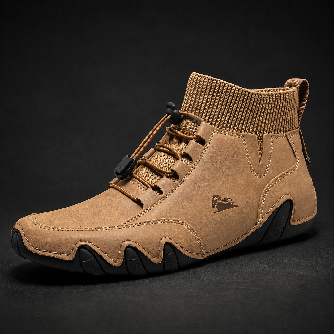 Pufioshield - Leather Lace Up Sneakers