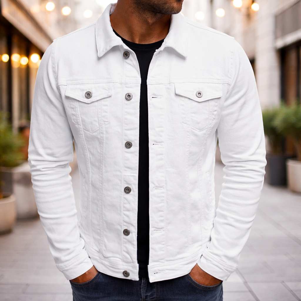 Steponas - Casual Heren Denim Jacket