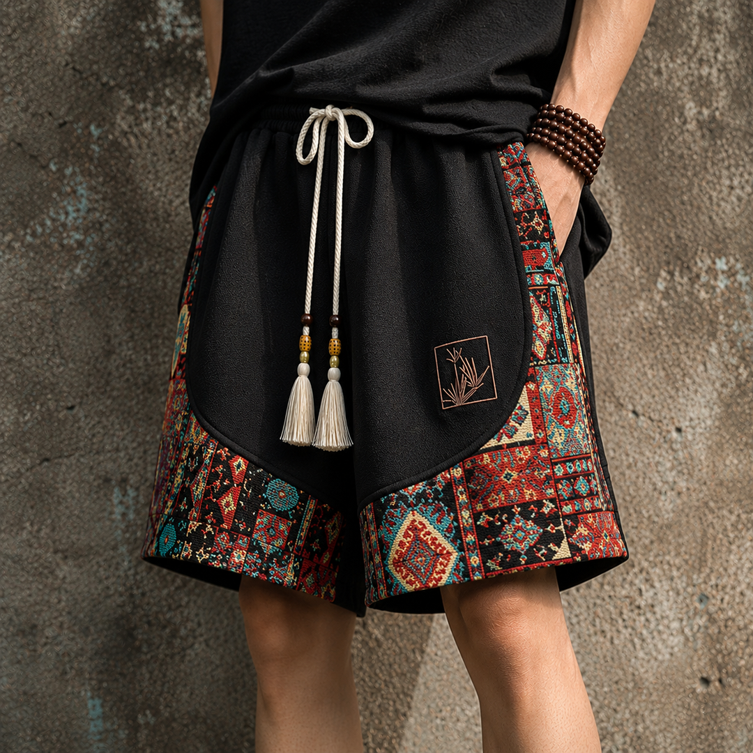 Haren - Boho Inspired Shorts With Elastic Waist