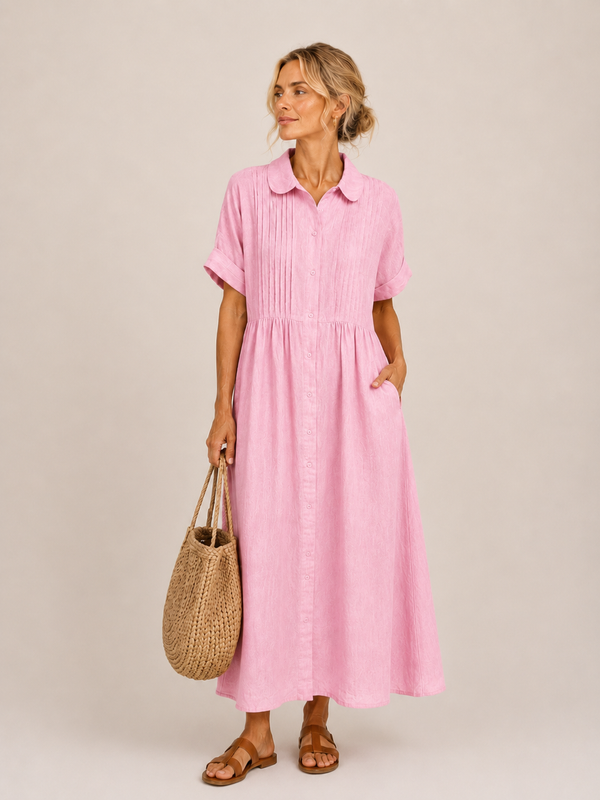 Anjali - Summer Shirt Middi Dress