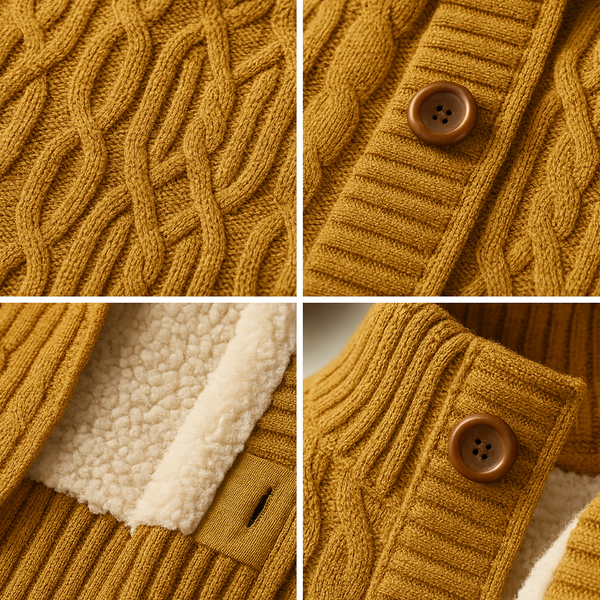 Aljaz - Knitted Wool Cardigan