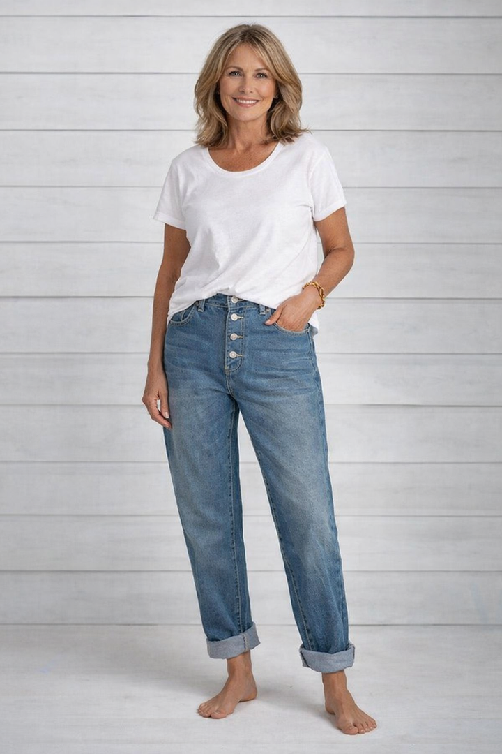 Bohumila - Stylish High Waisted Jeans