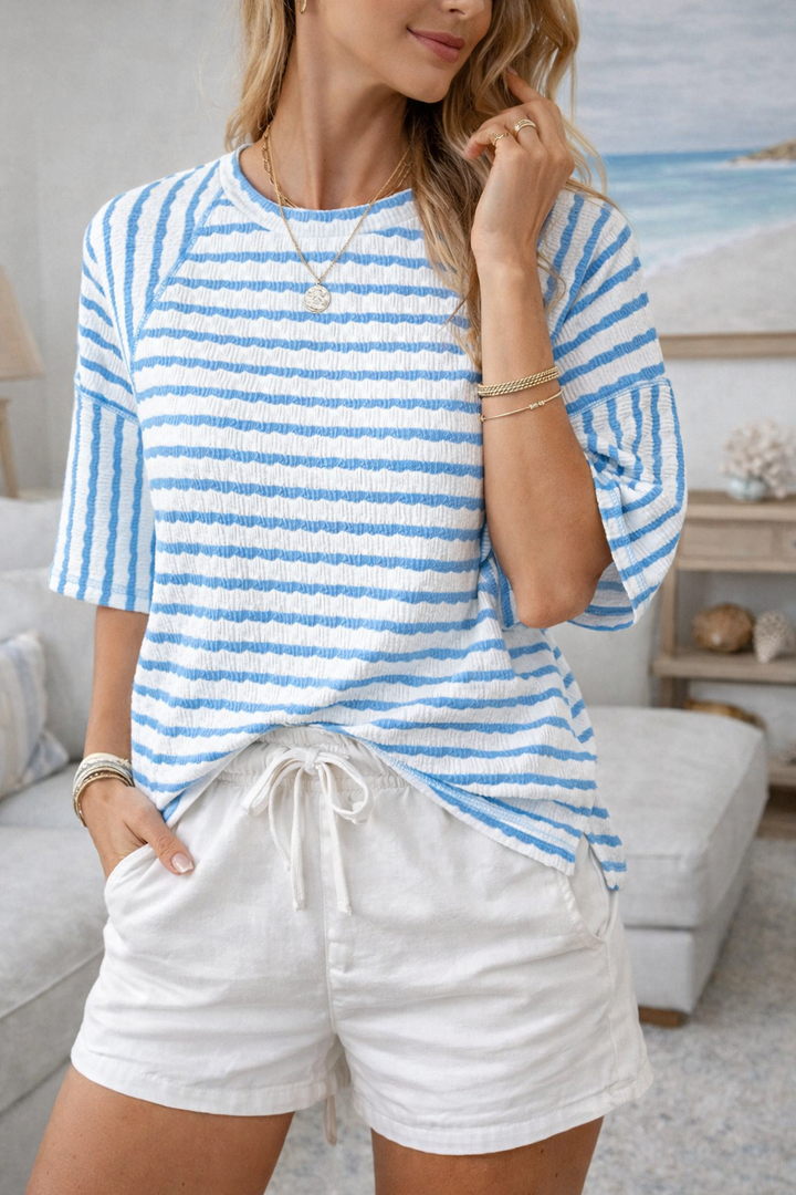 Nance - Relaxed Coastal Stripe T-Shirt