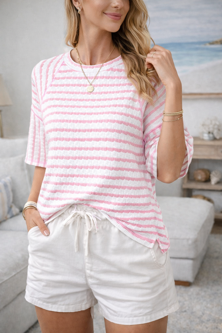 Nance - Relaxed Coastal Stripe T-Shirt