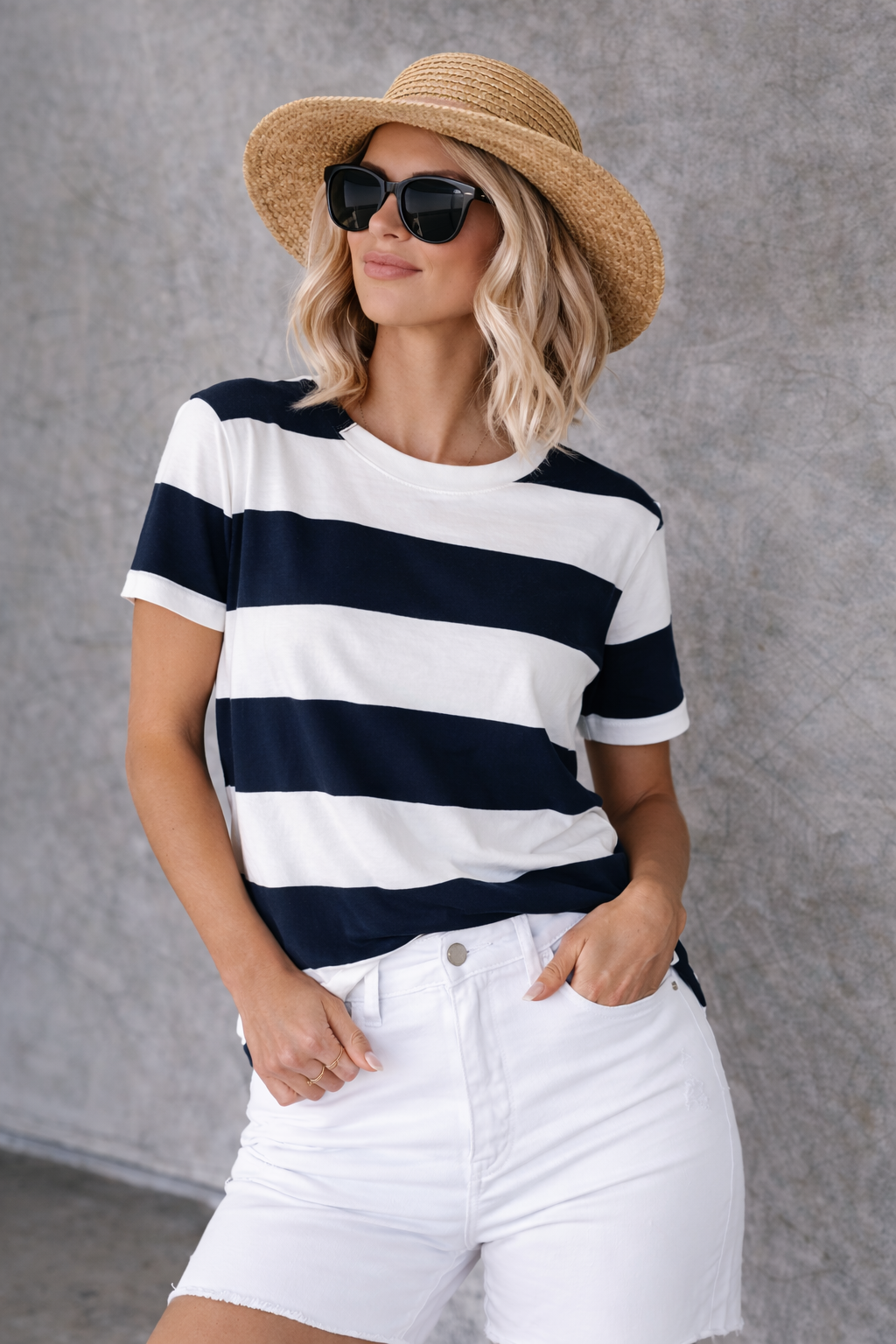 Tahima - Classic Breton Stripe Tee