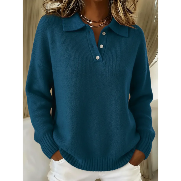 Healen - Knitted Polo Sweater