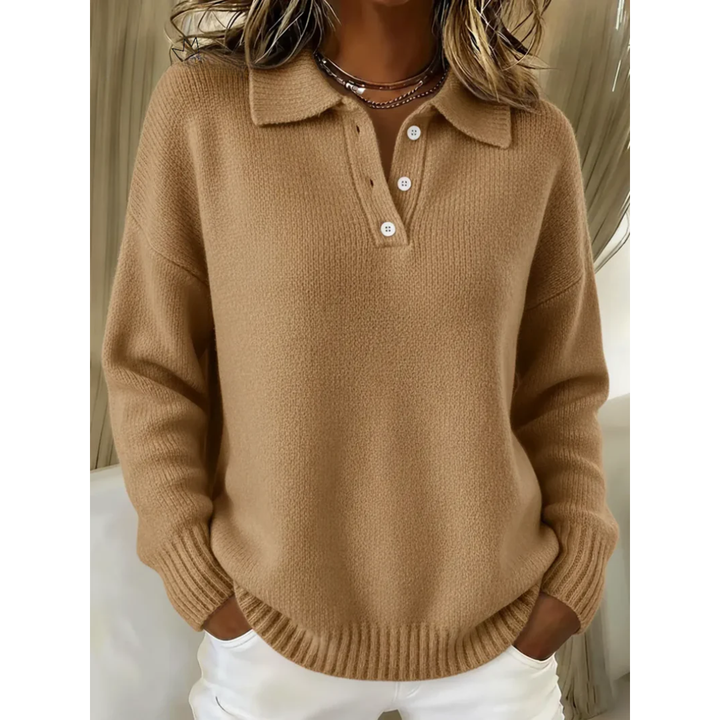 Healen - Knitted Polo Sweater