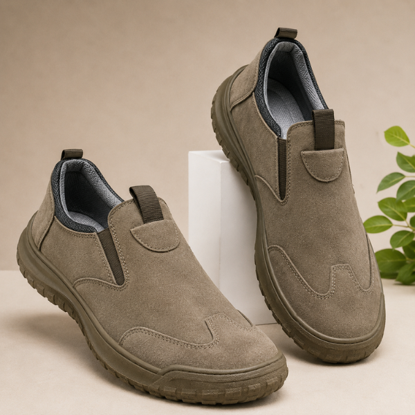 Solariview - Slip On Shoes With Elastic Panels and Textured Soles