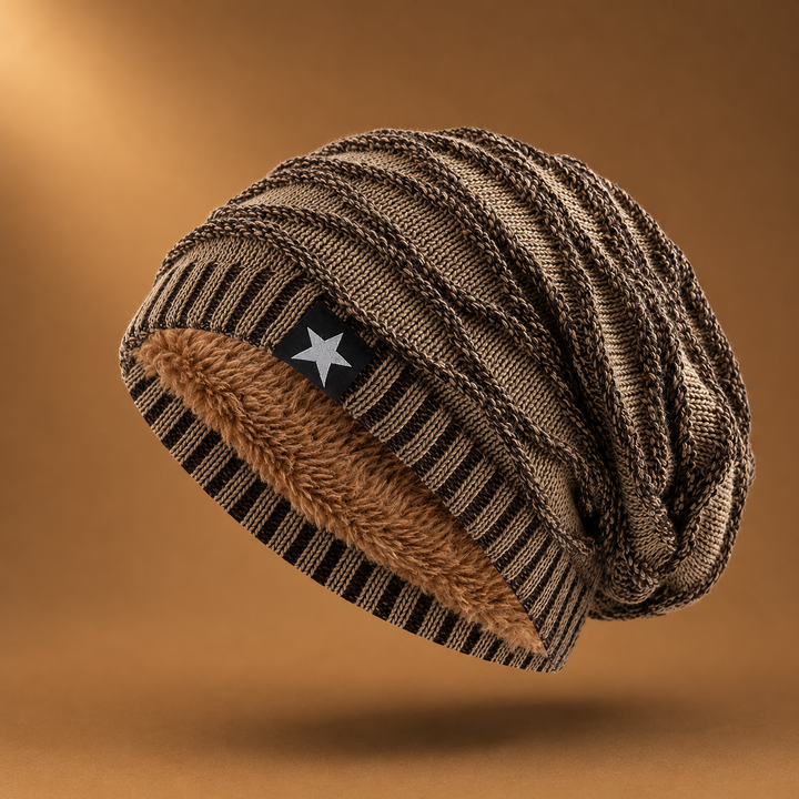 Jiomuglow - Fleece Lined Knit Beanie