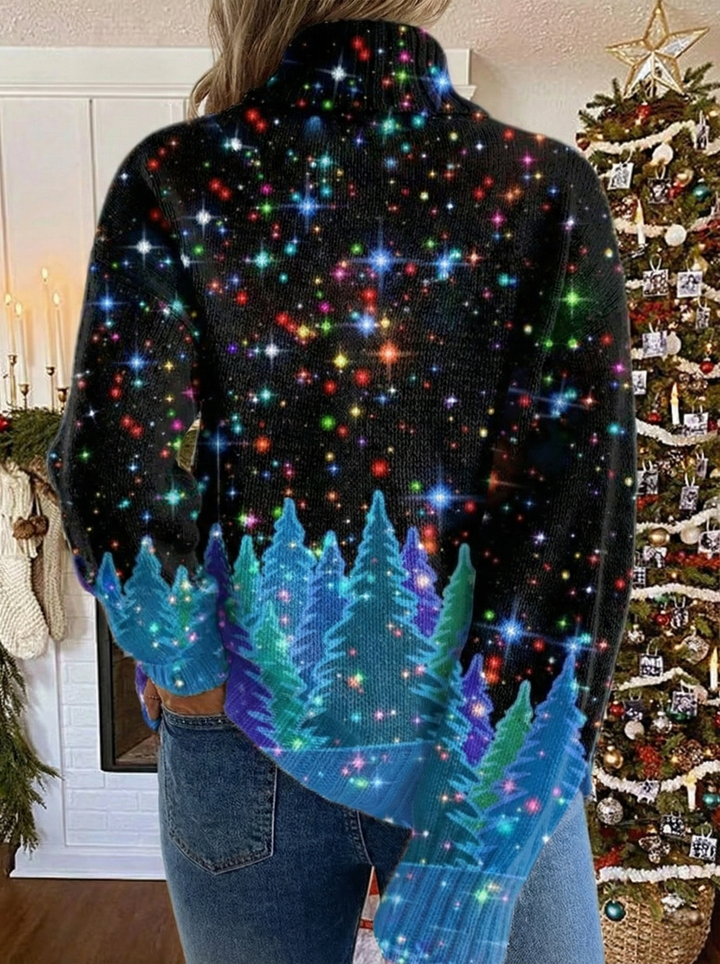 Helda - Christmas sweater with star print