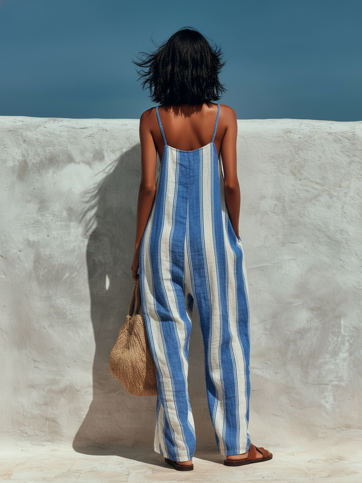 Lyliana - Elegant Striped Jumpsuit