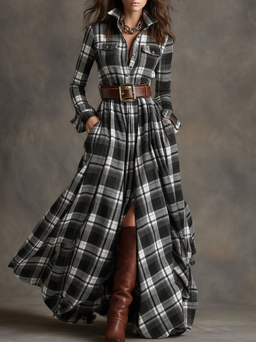 Hadasa - Maxi Dress With Waist Belt