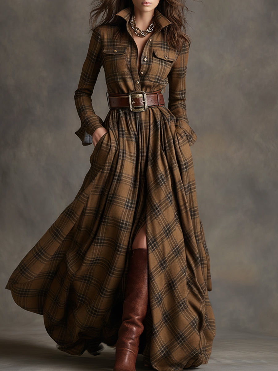 Hadasa - Maxi Dress With Waist Belt