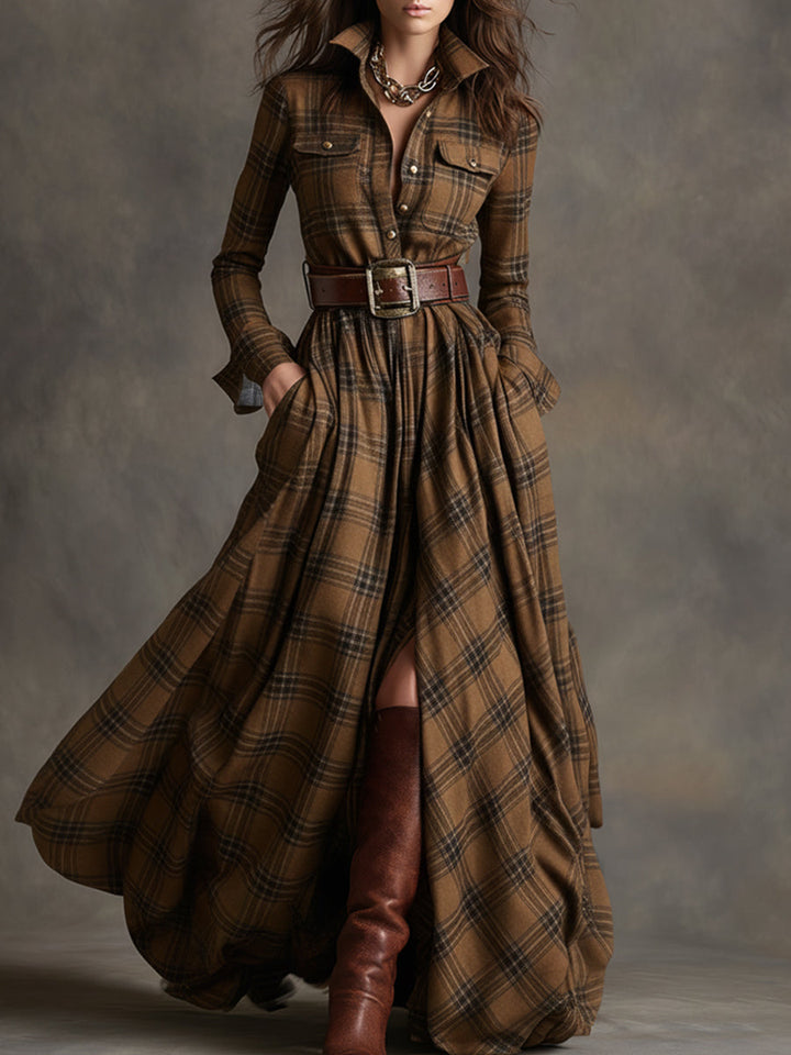 Hadasa - Maxi Dress With Waist Belt