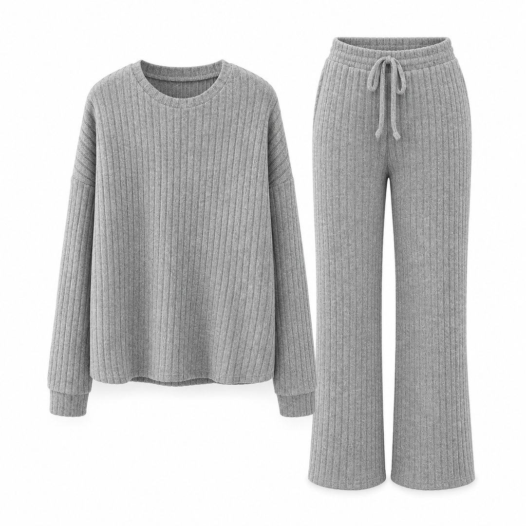 Miraosuya - Sporty Striped Two-Piece Set