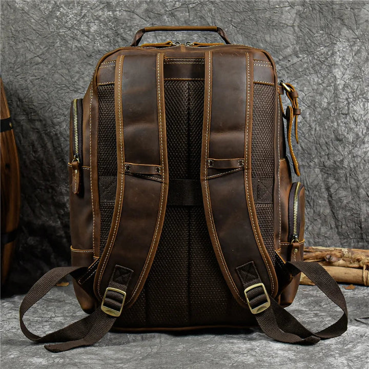 SummitCarry - Vintage Cowhide Leather Travel Backpack