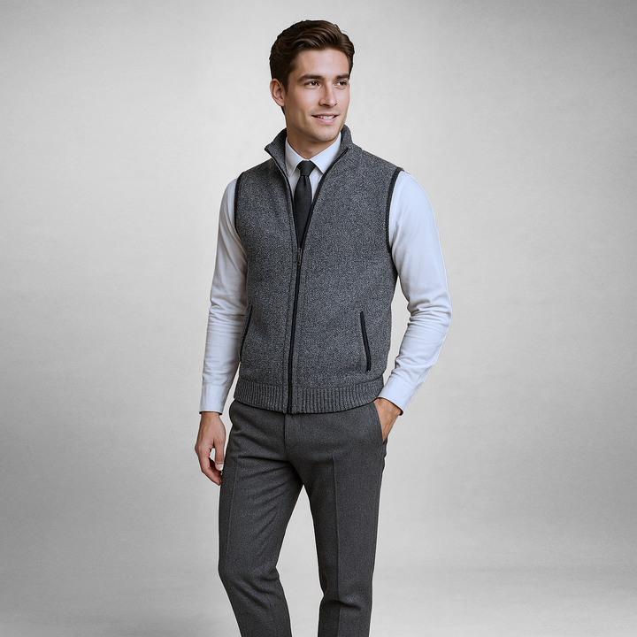 Maelard - Elegant Full Zip Vest