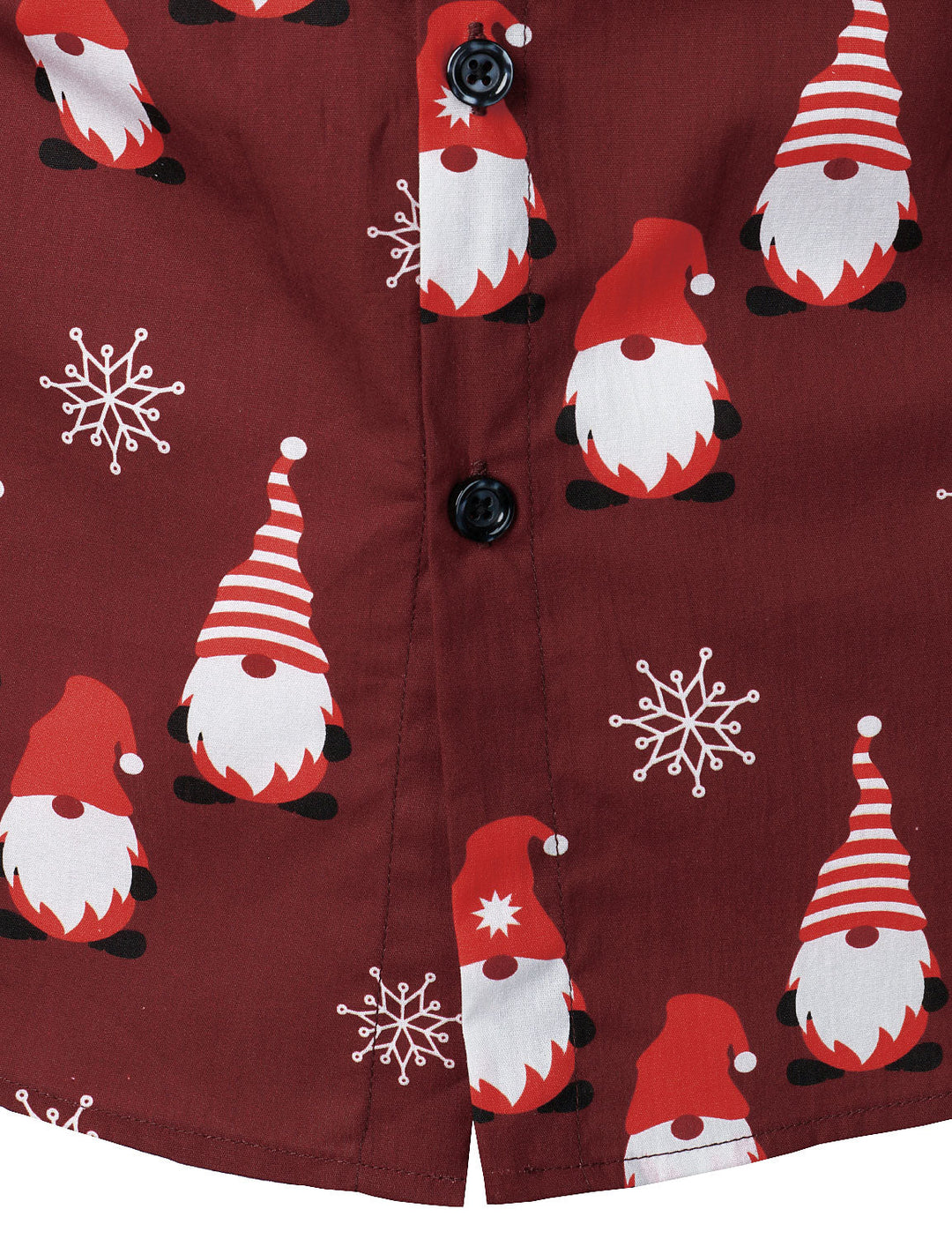 Isaac - Men's Christmas Red Cute Elf Cotton Long-Sleeved Shirt