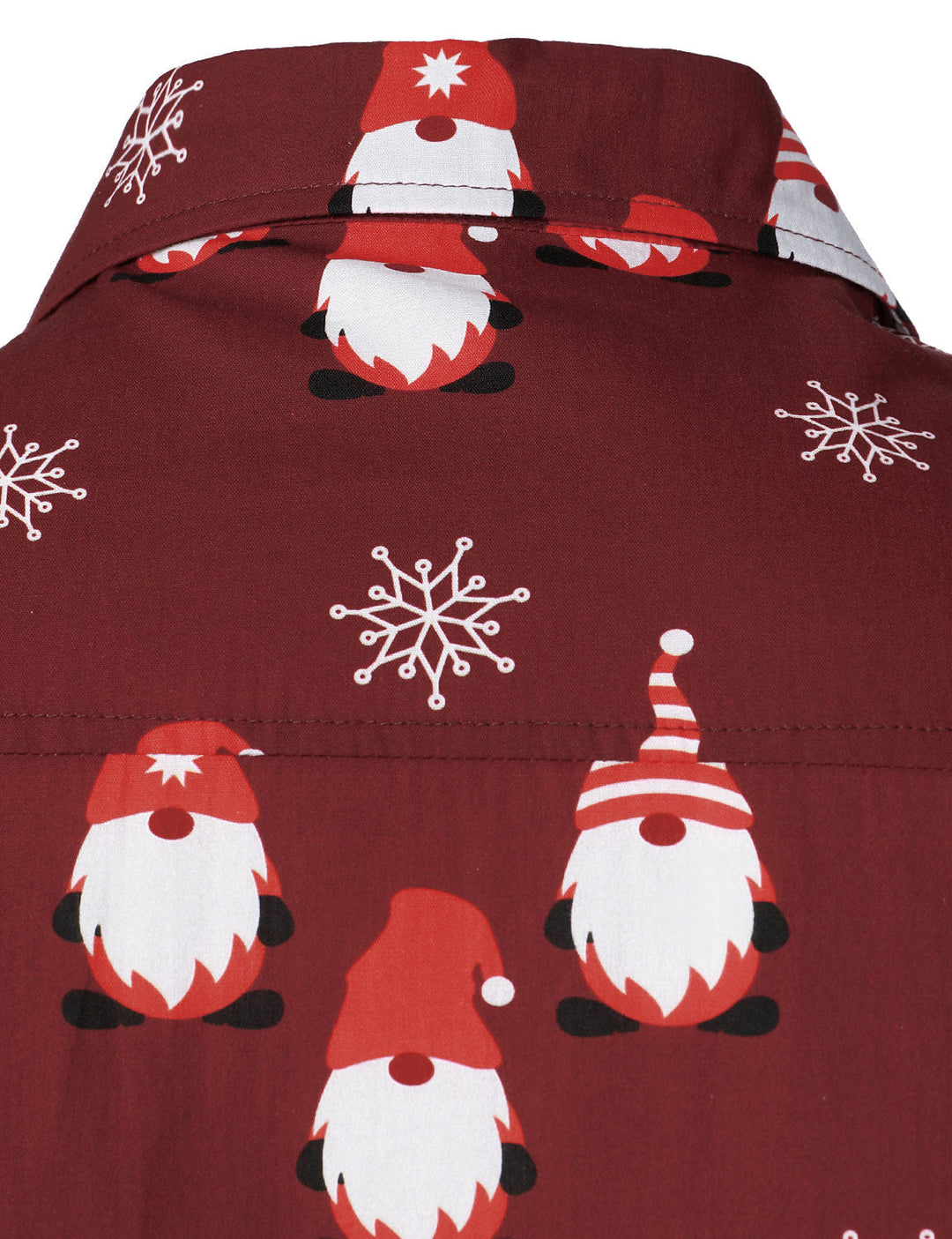Isaac - Men's Christmas Red Cute Elf Cotton Long-Sleeved Shirt