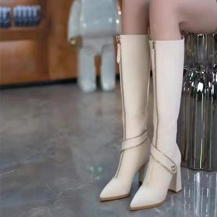 Kinnera - Knee-High Leather Boots