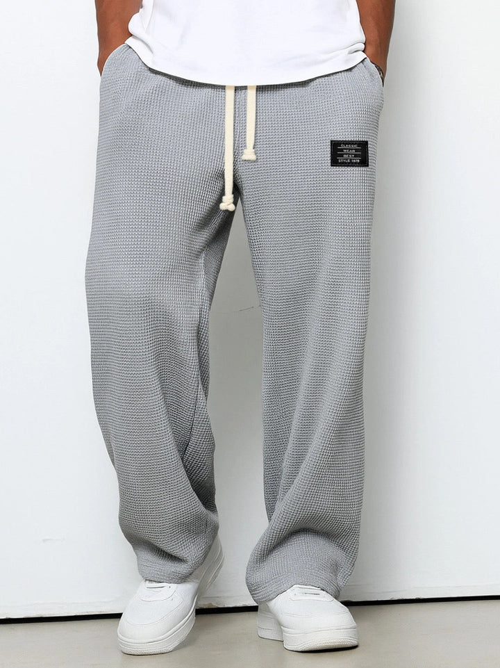 Lumapro - Wide Legs Loose Pants With Adjustable Waist