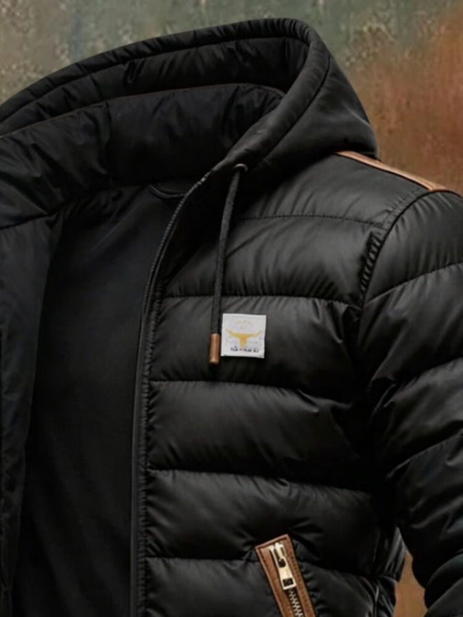 Zviad - Casual Lined Hooded Jacket With Pocket
