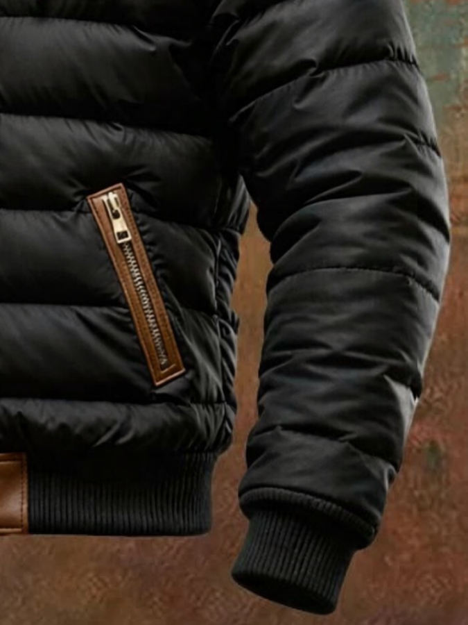 Zviad - Casual Lined Hooded Jacket With Pocket
