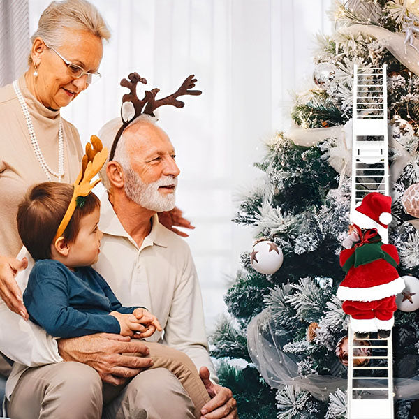 ClimbingLadder - Santa Claus Climbs up the Ladder